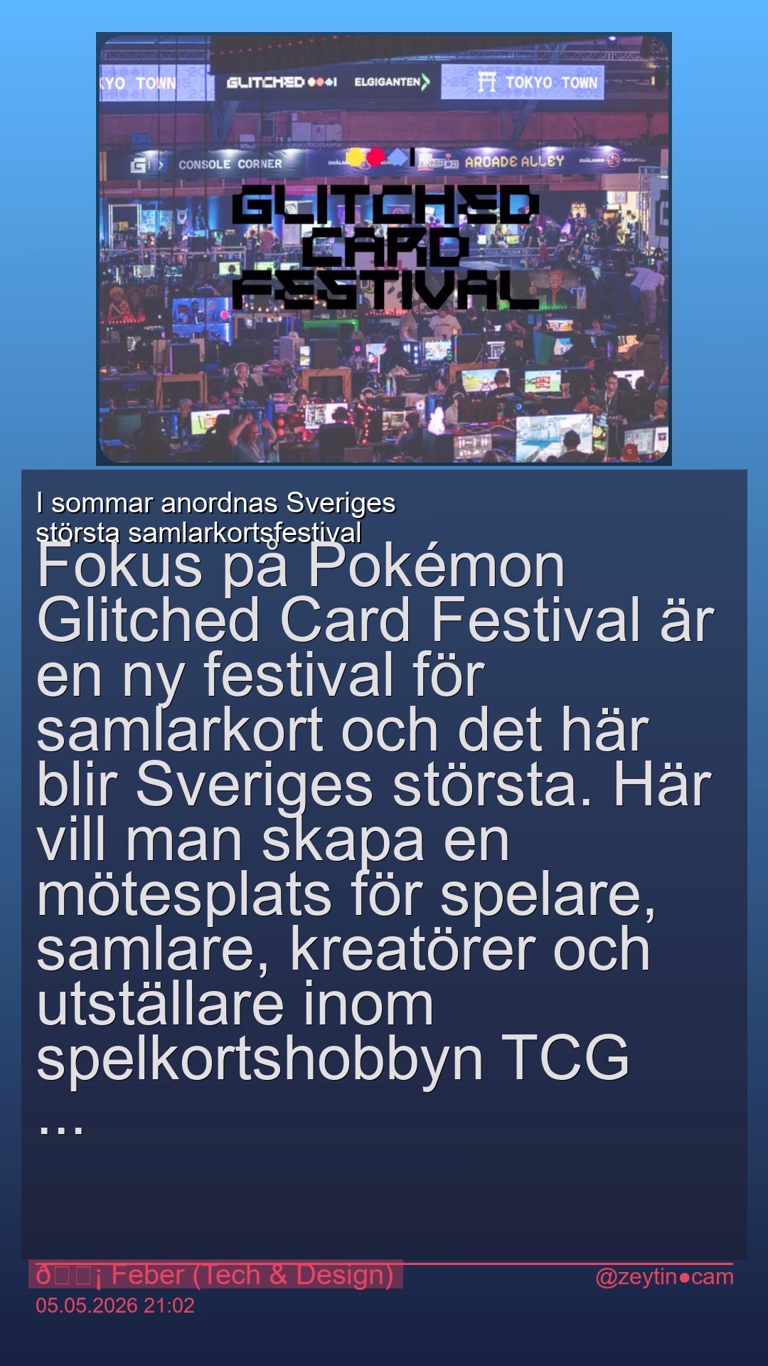 I sommar anordnas Sveriges största samlarkortsfestival