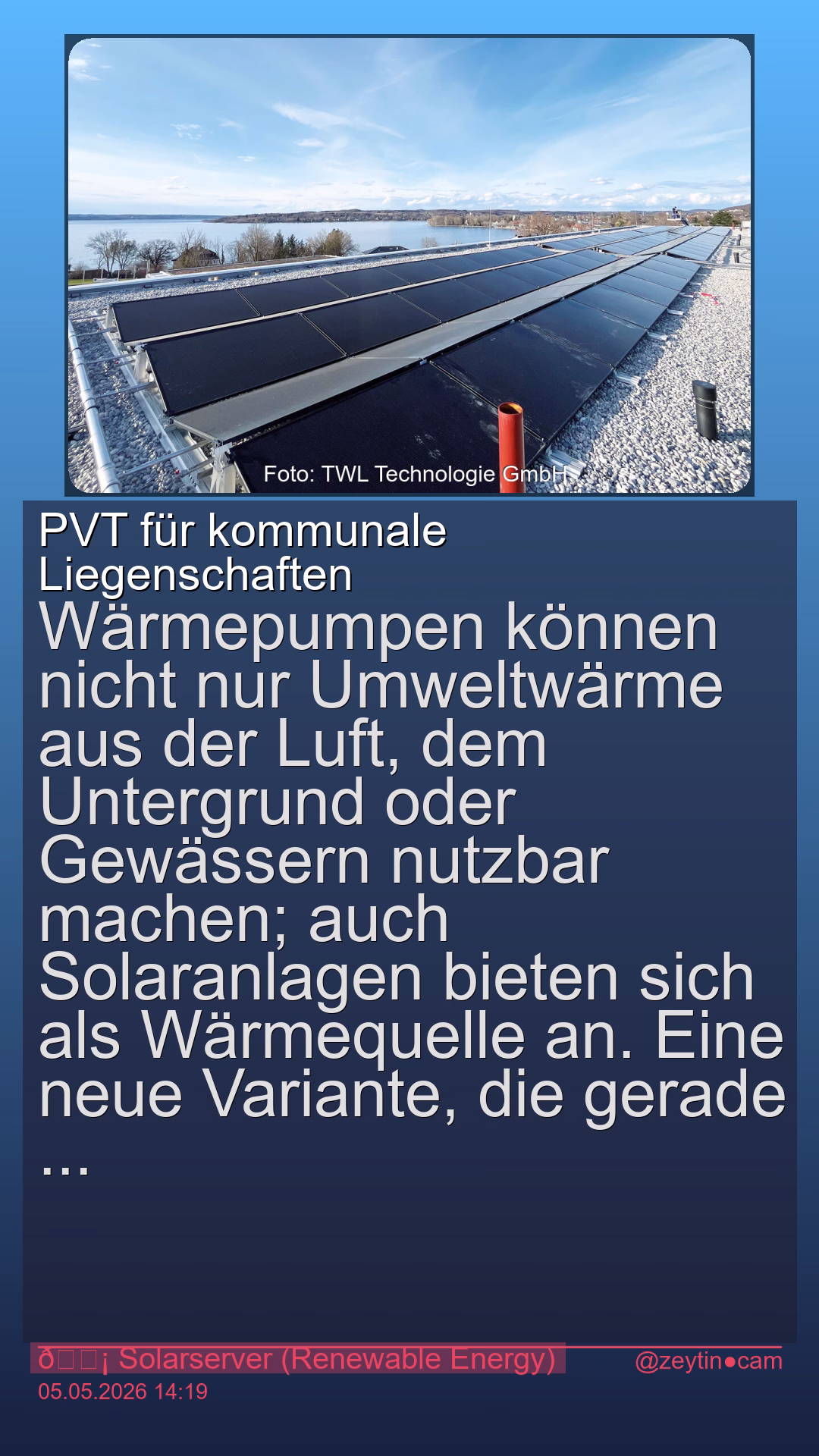 PVT für kommunale Liegenschaften